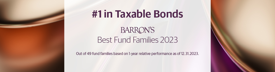 Barron's #1 in Taxable Bond Fund Family